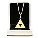 Xcoser Zelda Triforce Shield Symbol 24K Gold Plated Necklace Keychain 2015