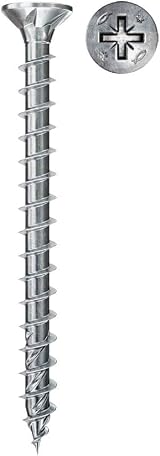 fischer Power-Fast II 4.0 x 40mm Chipboard Screws, Countersunk, Zinc Blue view 2