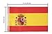 LoveVC 100 Feet Small Mini Spain Spanish Flags Banner String,Decorations Supplies for Spanish Theme Party Celebration Events