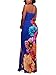 LightlyKiss Women's Sexy Wrap Chest Floral Print Summer Casual Bodycon Off Shoulder Stretch Party Long Maxi Dress