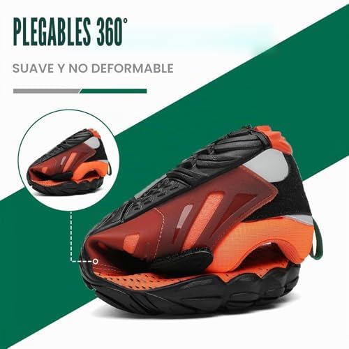 Sapatos Descalços Homens Mulheres Sapatos Minimalistas Sapatos Descalços Sapatos Minimalistas Sapatos de Trilho Para Corrida Descalça Sapatos com sola laranja Zero Drop, 44.º ano