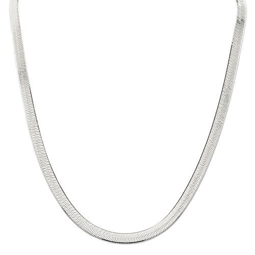 Real 925 sterling silver herringbone chain, 3.0mm, 16" to 20…