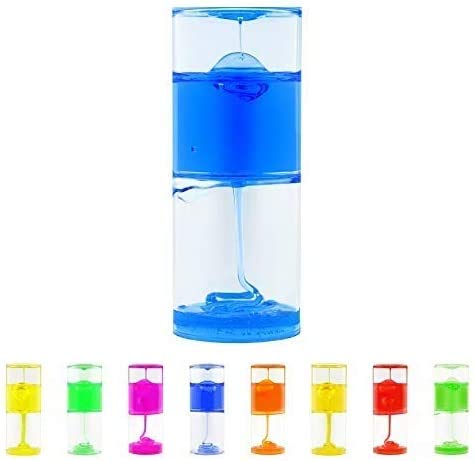 Playlearn Giant Sensory OOZE Tube Liquid Timer 20cm x 8cm Blue/Red (Red)