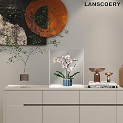 LANSCOERY Clear Acrylic Display Case, Assemble Cube