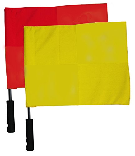 Martin Sports Linesman Flags, Red/Yellow, Set of 2 - Thumbnail 2