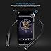 Bluetooth Headphones, Senbowe™ Wireless Neckband Bluetooth Headset V4.1 Stereo Noise Cancelling Sweatproof Sports Earbuds/Earphone with Mic, Magnet Attraction(Black)