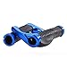 Ergonomic Bike Grips | Comfortable Handlebar Grips with Anti-Slip Contoured Design and Aluminum Alloy Inner Ring Clamps for BMX Bikes, Mountain, MTB, Folding | Fit to Any 22mm Bike Handlebars | Blue
