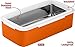 Pinnacle Insulated Lunch Box –Stainless Steel leak-proof adult lunch box– large thermal Lunch Boxes for men and women – 24oz big lunch container BPA free - Orange