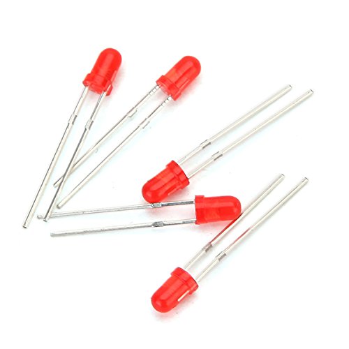 500Pcs 3MM Round Top LED Diode Light White Yellow Red Green Blue Assorted Box DIY Set
