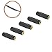 Kzeux 3.5mm F/F Stereo Coupler - 5 Pack Gold Plated 3.5mm Stereo Jack Female to Female Adapter Connectors