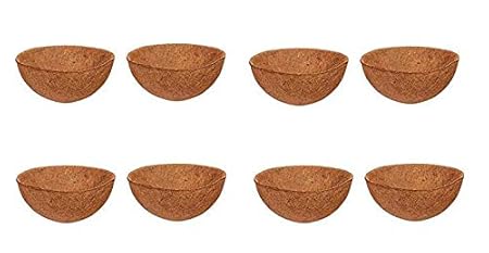 COIRGARDEN-Coco Fiber Liner - Planter Box Liners- Coir Liner - Basket Liner 10 INCH - 8 Pieces