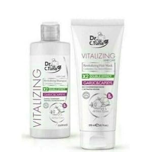 Farmasi Dr. C. Tuna Vitalizing Garlic&Capixyl Hair Care Set, Shampoo +Hair Mask