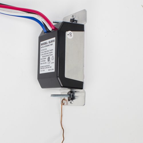 Intermatic EJ600 120 Volt Indoor Digital Astro In-Wall Timer, White, No