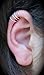 Helix Four S - Upper Cartilage Helix Ear Cuff 4 Hoops