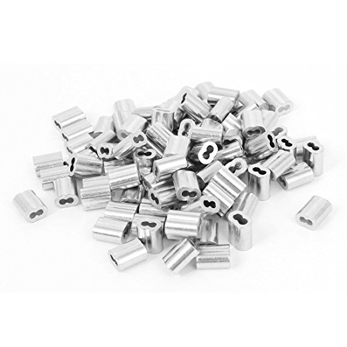 Ohaha 120pcs Wire Rope Aluminum Sleeve for 3/32 Diameter Wire Rope and Cable