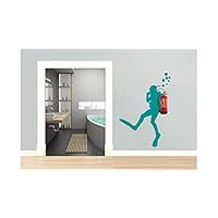 stickalz Fire Extinguisher Decor Scuba Diver Decal Bedroom Decor Living Room Stylish Decoration Home Improvement tr1369