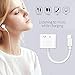 Headphone Adapter for iPhone Splitter Chargers & Power Adapter Dongle Headphones Adapter Aux Audio & Charge Support Music + Charge + Call for iPhone X/XS/XSMAX/XR/8/8Plus Support iOS 12 System(White)thumb 2