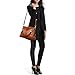 Jack&Chris Ladies Handbags and Purses Tote Bag for Women Leather Shoulder Bag, WB517 (Brown)