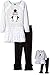 Dollie & Me Girls' Dress with Leggings Christmas Set with Doll Outfit