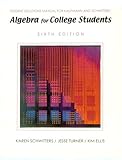 An Introduction to Algebra : Functions, Graphs and Application, Kaufmann, 0534953093