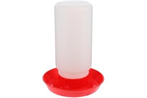 Loopunk Automatic Poultry Waterer for Chickens Ducks, Quails and Pigeons, Wide Rim Pigeon Drinkers, Baby-Chick Waterer for Po