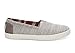 TOMS Grey Textured Woven Avalon Slips-On 10007793 (SIZE: 8)
