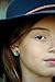 Antiqued Bronze-Tone Faceted Resin Cellophane Blue Stud Earrings 12mm