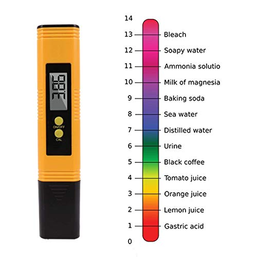 instecho Digital PH Meter, 0.01 Resolution Pocket Size Water Quality Tester with ATC 0-14 pH Measurement Range for Household Drinking Water, Aquarium, Swimming Pools, Hydroponics