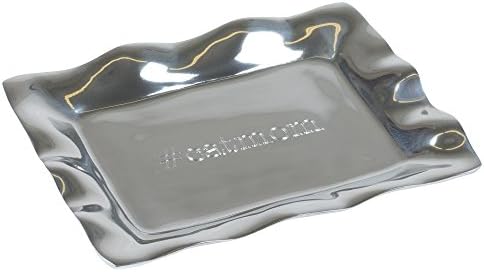 Cat Mom Giftables Vento Rectangle 7 x 5 Inch Aluminium Alloy Engraved Trinket Tray