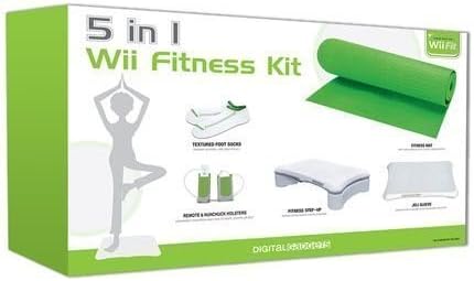 5-in-1 Wii Fitness Kit Bundle: Includes Step-up- Holsters-socks- Silicone- Sleeve- And Yoga Mat by Digital Gadgets