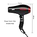 1875W Salon Hair Dryer Negative Ionic Blow Dryer with Air Flow Nozzle 2 Speed and 3 Heat Settings Professional AC motor,Black