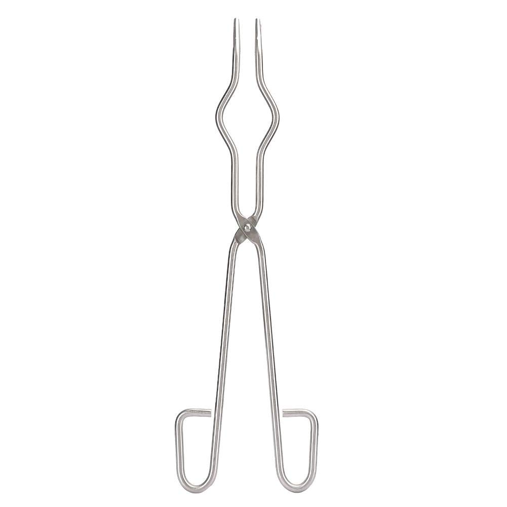 Atyhao Crucible Tongs, Stainless Steel 40cm Laboratory Tongs for Beaker Holding Heat Resistant Clamp for Science Heat Resistant Clamp for Science