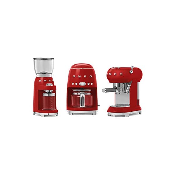 SMEG Molinillo de café CGF01RDEU Linea Europa 220v | Rojo - Imagen 5