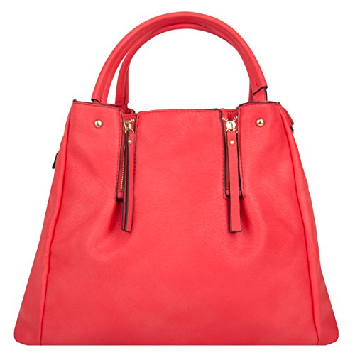 Vangoddy Alice Satchel Handbag Purse For Hp Pro Tablet 610 G1 10 1 Hp Pro Slate 10 Ee G1 10 1 Hp Pro Tablet 10 Ee G1 10 1 Tablets Bright Coral