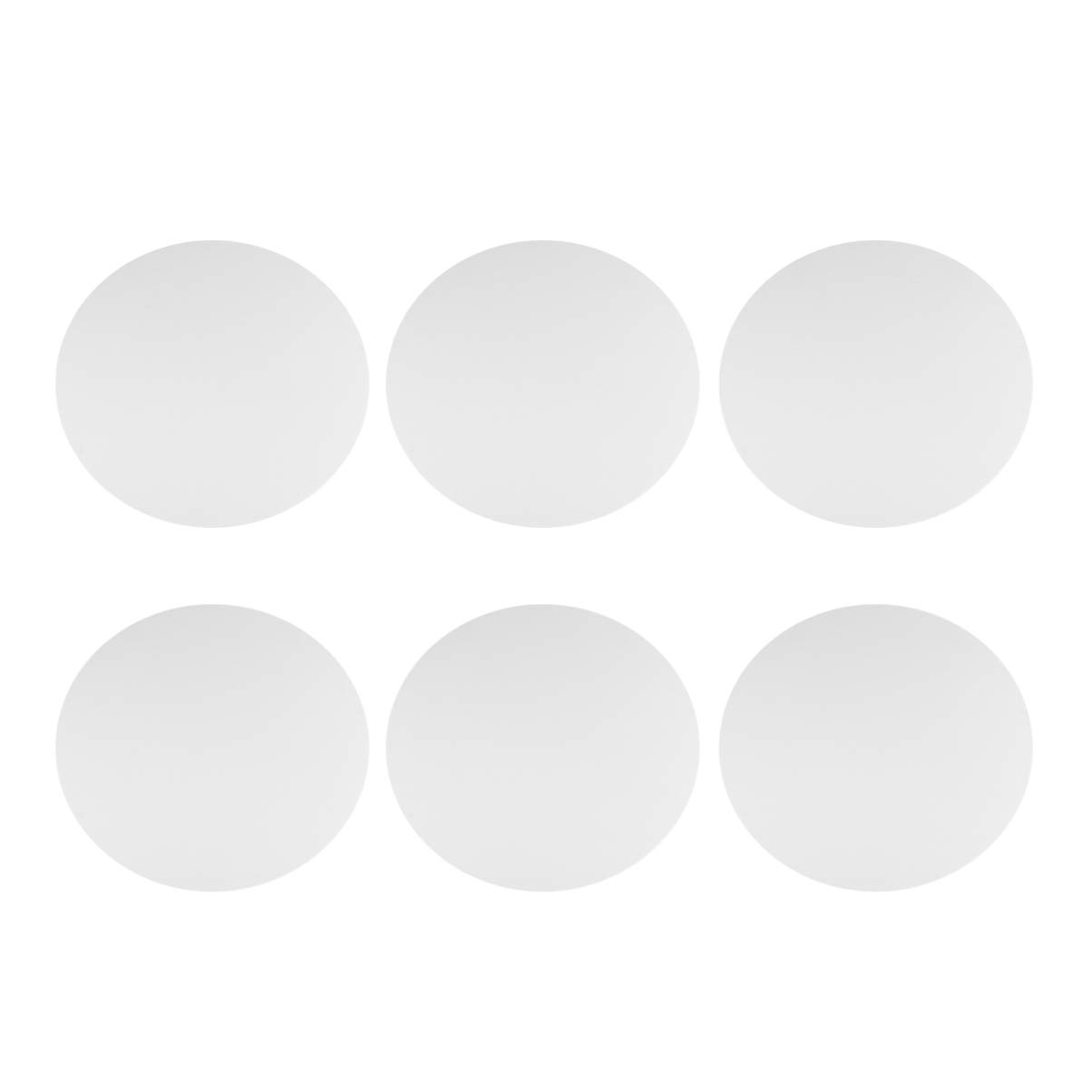 Milisten Blank Canvas Blank Canvas 6Pcs Round Cut Panel Stretched Oil Color Painting Board 20CM Frame Frame