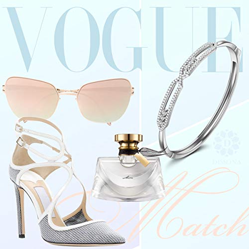 DISSONA Bracciale per Donna, Il Flusso DELL\'AMORE, Valentines Regalo per Lei, Cubic Zirconia di Swarovski, Confezione Regalo per Gioielli