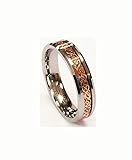 18K Rose Gold Plated Celtic Dragon 6mm Wide Original Stamped Tungsten Carbide Wedding Band Ring By Cohro