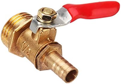 Tap 1 Pcs 8Mm Hose Barb to Bsp Male Thread Kitchen Faucet Accessories 1/4" 3/8" 1/2" Brass Inline Ball Valve Pipe Hose Coupler