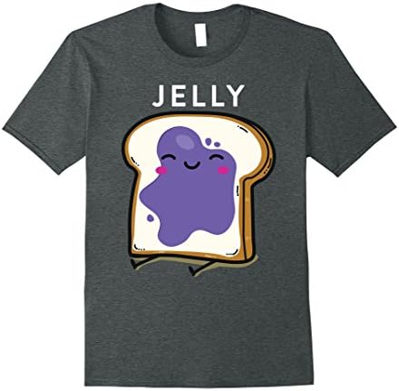 Mens Peanut Butter &amp; Jelly Matching Couple Shirts Funny Outfits Large Dark Heather