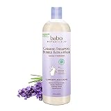Babo Botanicals Natural Lavender Meadowsweet 3 in 1 Baby Bubble Bath Shampoo Wash - Sulfate Free, 15 Ounce