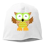 Woman Skull Cap Beanie Glasses Owl Headwear Knit