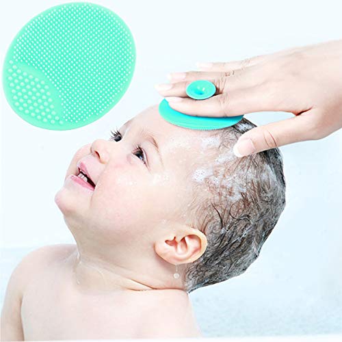 Baby Bath Brush, Baby Cradle Cap Brush, Silicone Massage Brush