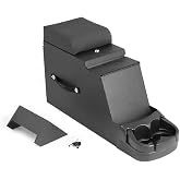 Rugged Ridge Center Console for Jeep CJ/Wrangler YJ | Vinyl, Black | 13104.01 | Fits 1976-1995 Jeep CJ &amp; Wrangler YJ