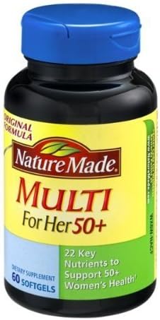 Nature Made Multi for Her 50+ Dietary Softgels Original Formula - 60 Ct (Pack of 4) by Pharmavite