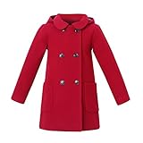 Richie House Girls' Wool Double-Breasted Jacket Size 1-10Y RH2517-A