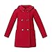 Richie House Girls' Wool Double-Breasted Jacket Size 1-10Y RH2517-A