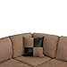 Modern 3-Piece Microfiber/Faux Leather Sofa Set - Ottoman Included