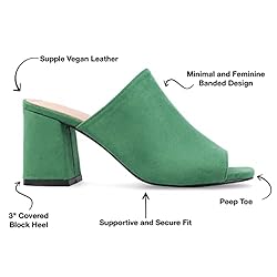 Journee Womens Adelaide Wide Width Peep Toe Slip On