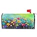 Seasonal Nature Spring Summer Autumn Winter Flowers Mailbox Covers Standard Size Abstract Floral Watercolor Rainbow Dandelion Poppy Magnetic Mail Wraps Cover Letter Post Box 21