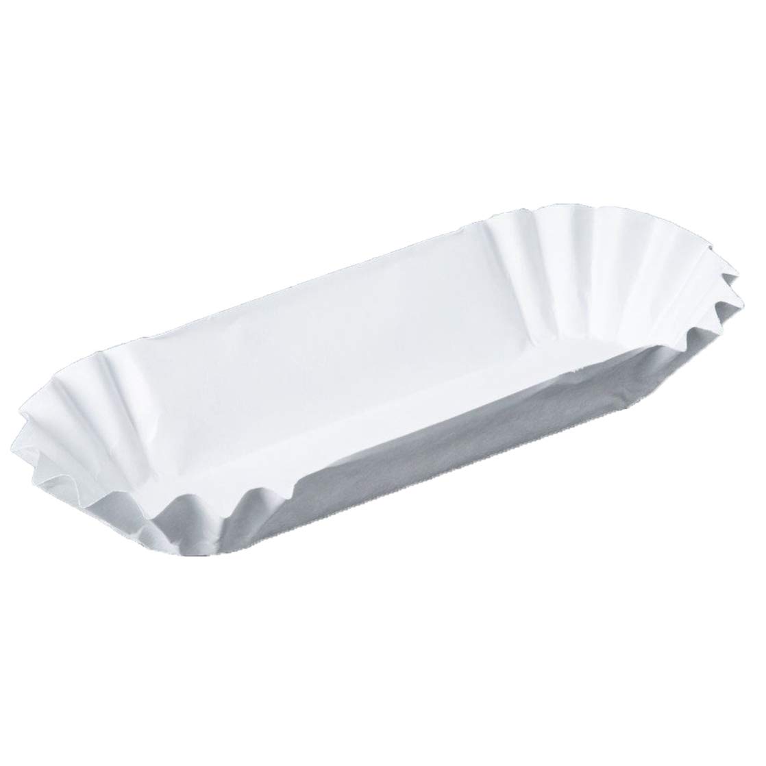 500 Plain White Paper Trays for Hot Dogs/Fudge Puppies/Corn Dogs